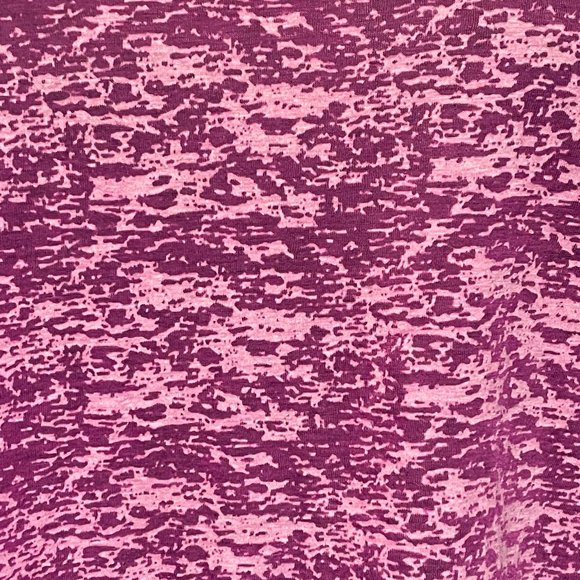 SOLD - FullBeauty Sport Pink Burnout Short Sleeve Top with Neckline Detail - Picture 5 of 7